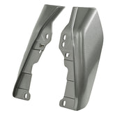 HR3 Billet Silver / Vivid Black Mid-Frame Air Deflectors For Harley Touring and Trike Models 09-24
